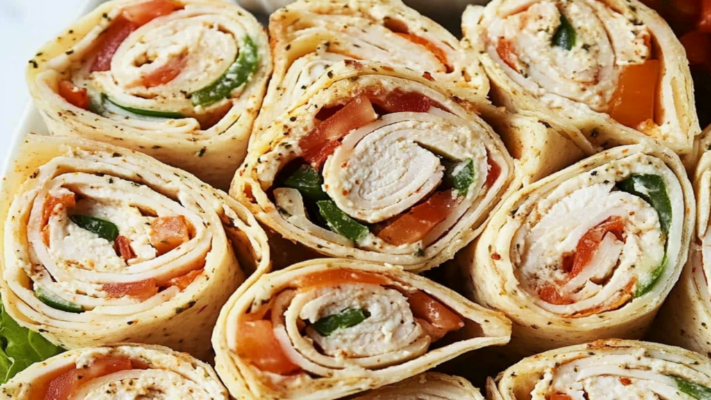 Turkey Pinwheels for Easy Pool Food Fun