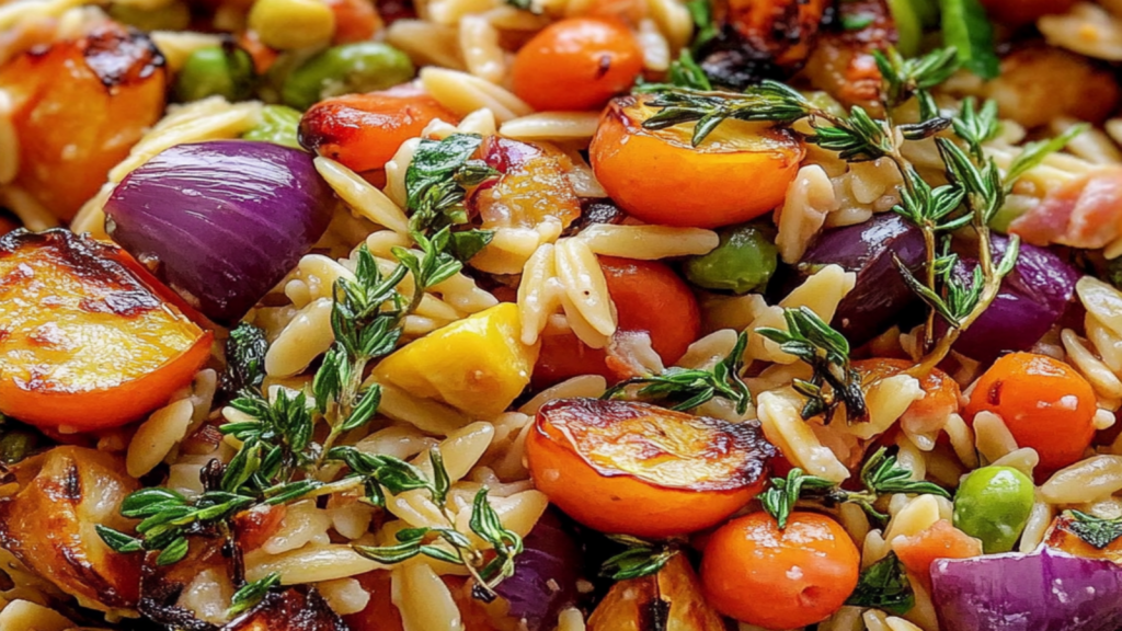 Zesty Orzo Salad with Roasted Veggies – A Flavorful Delight