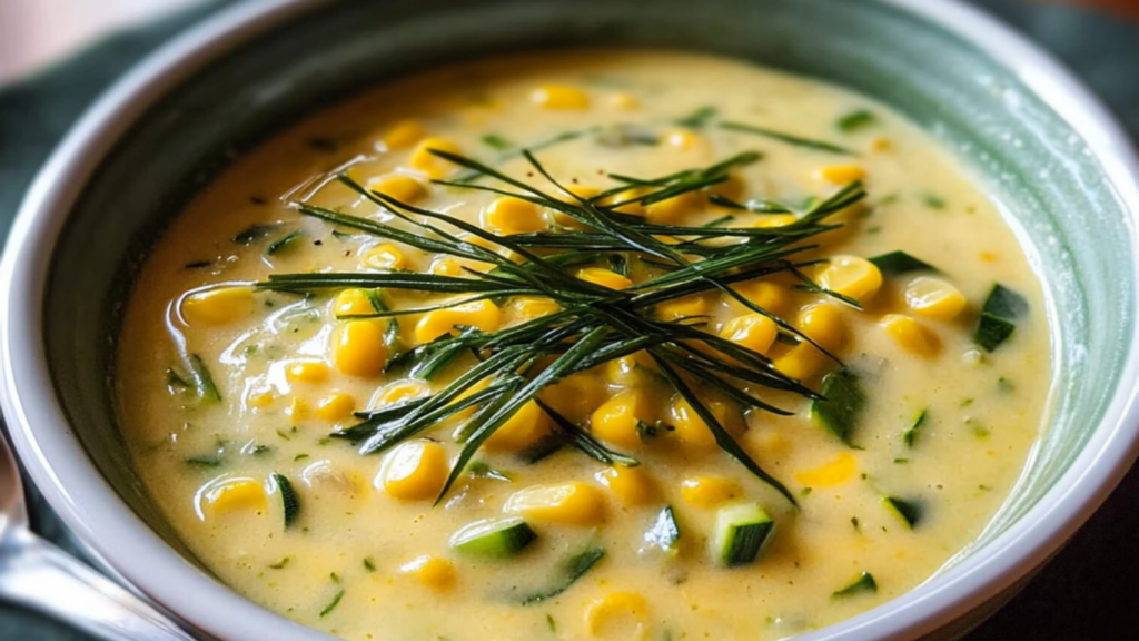 Zucchini Corn Chowder (Light & Creamy Recipe)