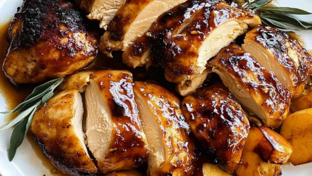 Apple Cider Glazed Chicken Fall Meal Recipe