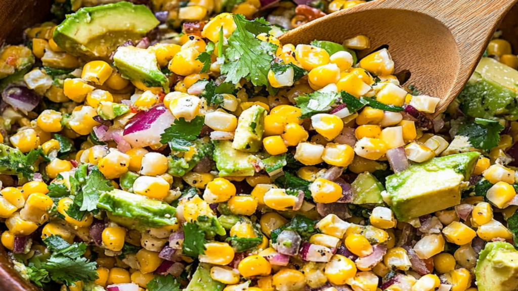 Refreshing Avocado Corn Summer Salad with Cilantro Recipe