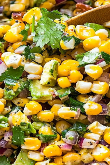 Refreshing Avocado Corn Summer Salad with Cilantro Recipe