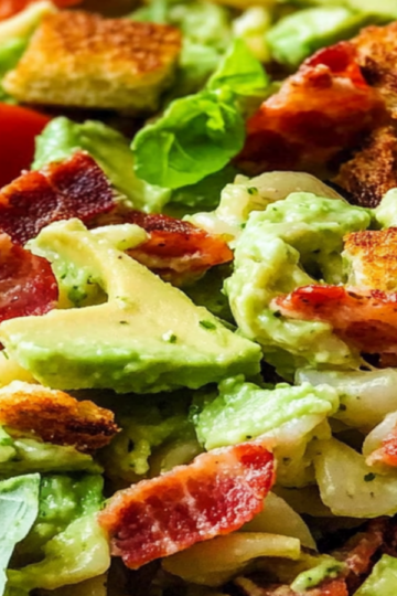 BLT Pasta Salad with Avocado - Easy Recipe