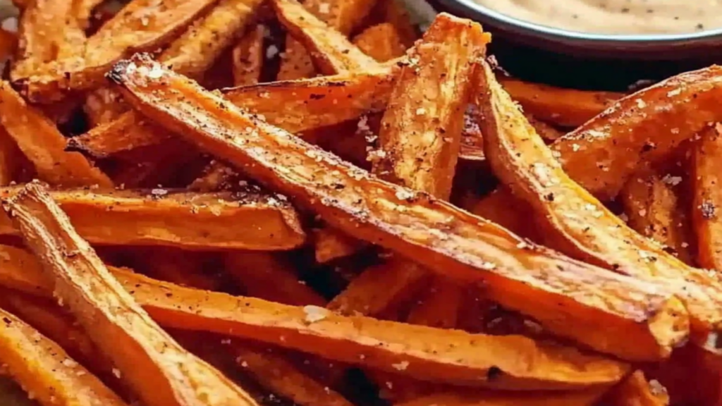 Crunchy Baked Sweet Potato Fries: Healthy After School Snack