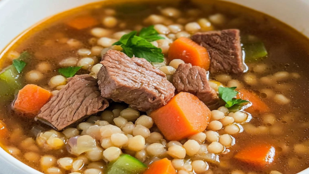 Cozy Beef and Barley Soup: Perfect Fall Meal Recipe