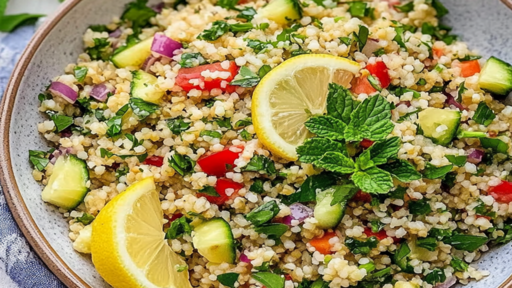 Refreshing Bulgur Salad with Lemon and Herbs – Food is Fuel