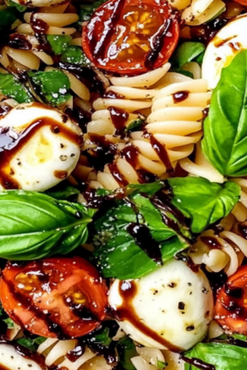 Caprese Pasta Salad with Balsamic Glaze Recipe