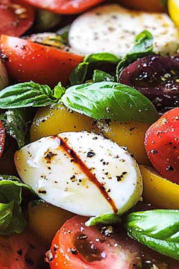 Refreshing Caprese Summer Salad with Fresh Basil Delight