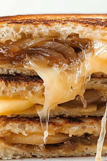 Caramelized Onion and Apple Grilled Cheese