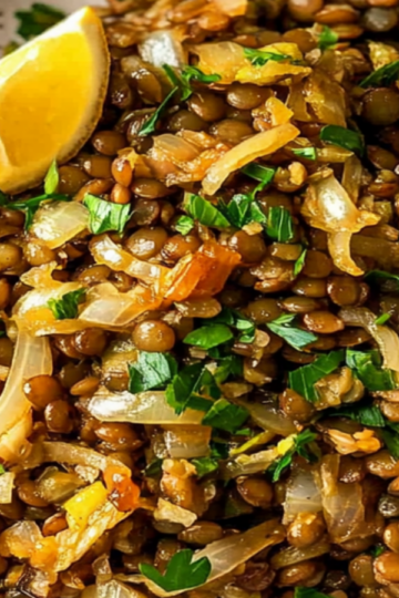 Caramelized Onions and Lentil Salad Recipe