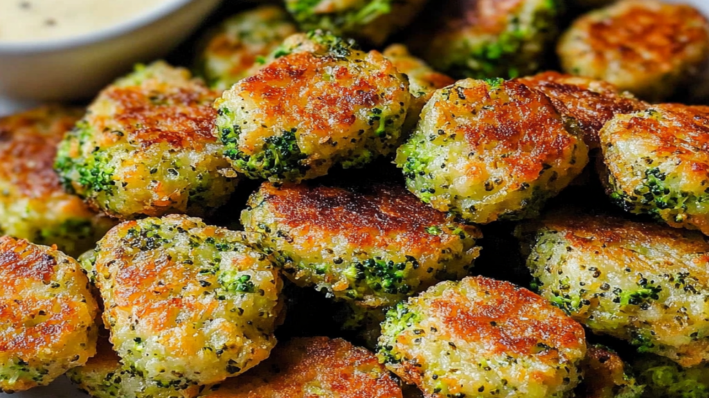 Cheesy Broccoli Tater Tots: Healthy Snack
