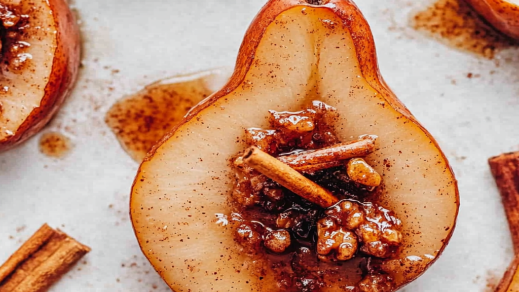 Cinnamon Maple Baked Pears Recipe