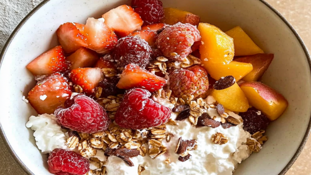 Energizing Cottage Cheese Bowl with Fruit – Food is Fuel