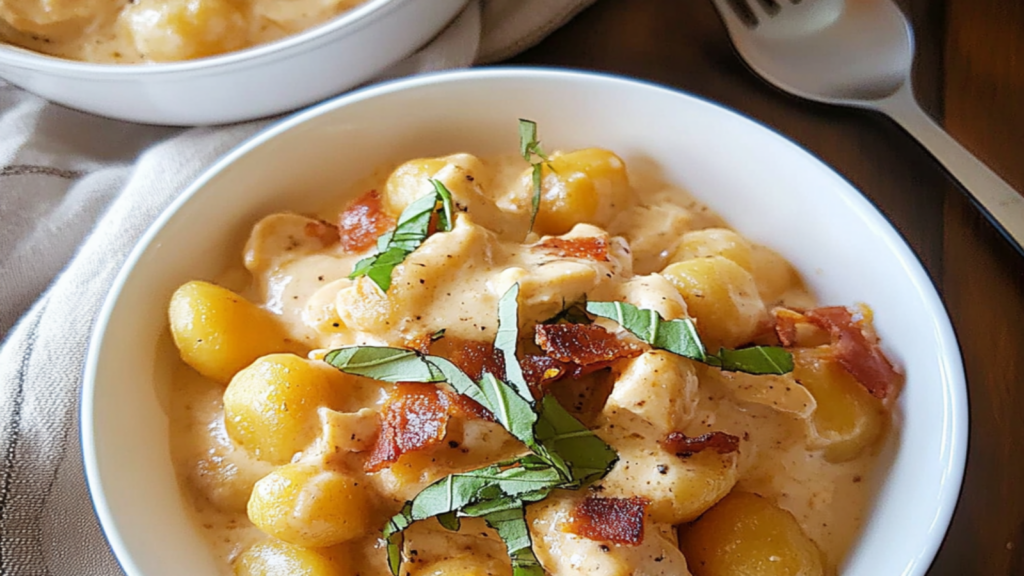 Cozy Creamy Chicken and Gnocchi Fall Meal Recipe