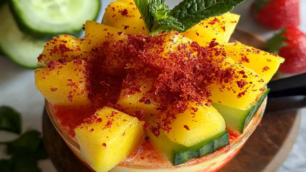 Refreshing Cucumber and Mango Chamoy Cups Recipe