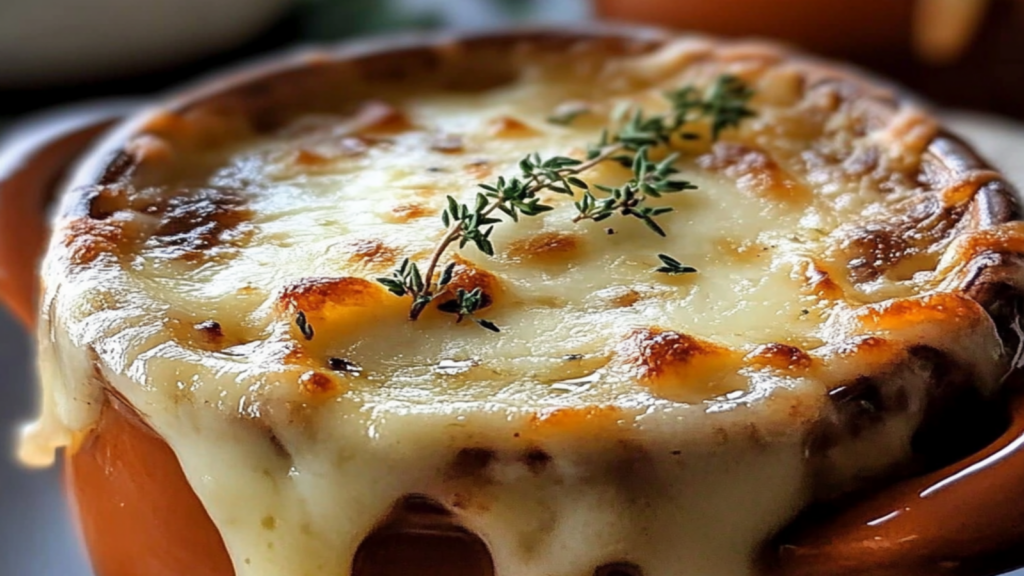 French Onion Soup with Extra Caramelized Onions