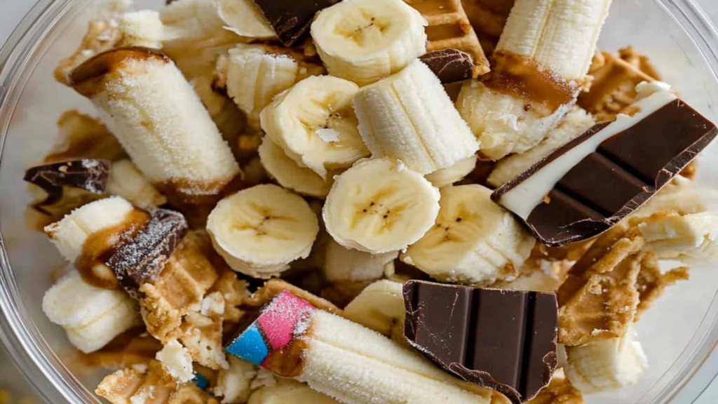 Frozen Banana Pops with Dark Chocolate Snack