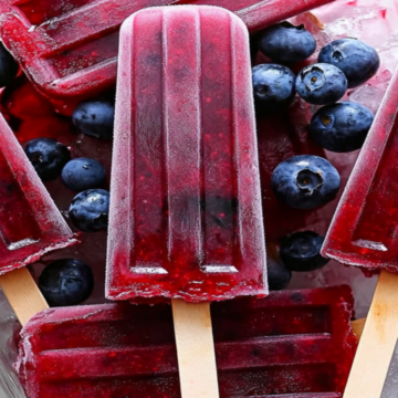 Frozen Paletas with Hibiscus and Berries
