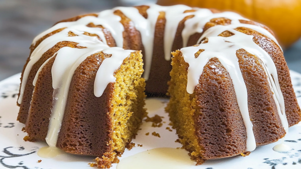 Gluten-Free Pumpkin Spice Cake with Maple Glaze