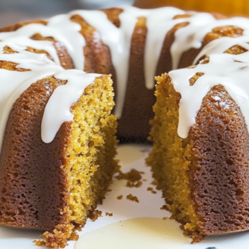 Gluten-Free Pumpkin Spice Cake with Maple Glaze