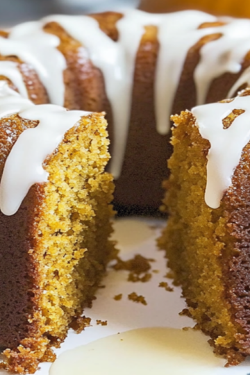 Gluten-Free Pumpkin Spice Cake with Maple Glaze