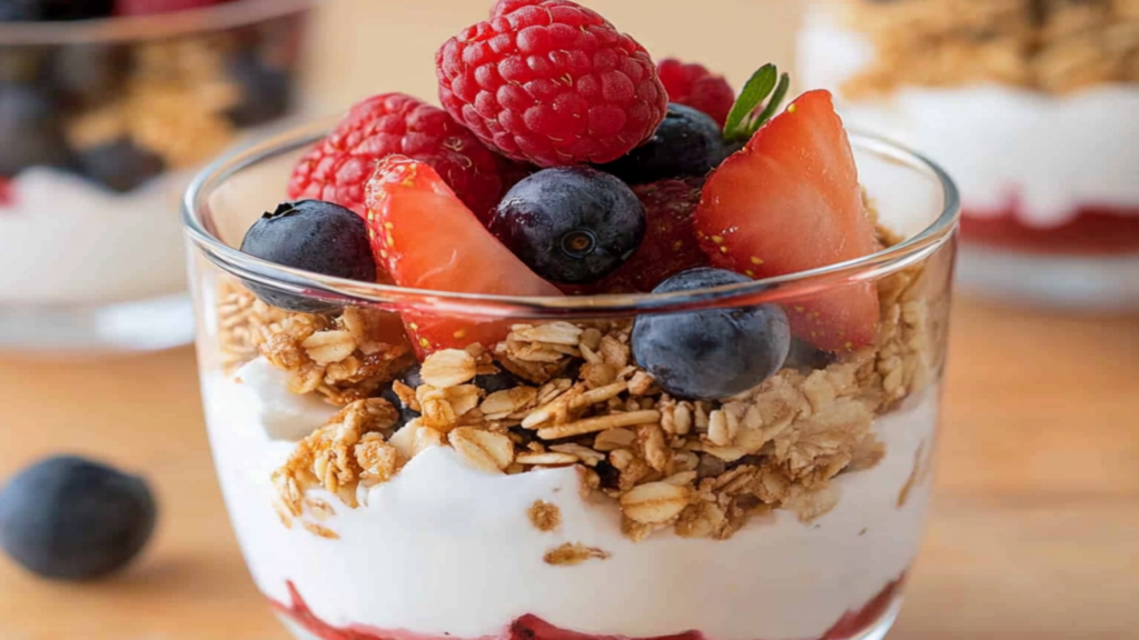 Energizing Greek Yogurt Parfait with Berries Recipe