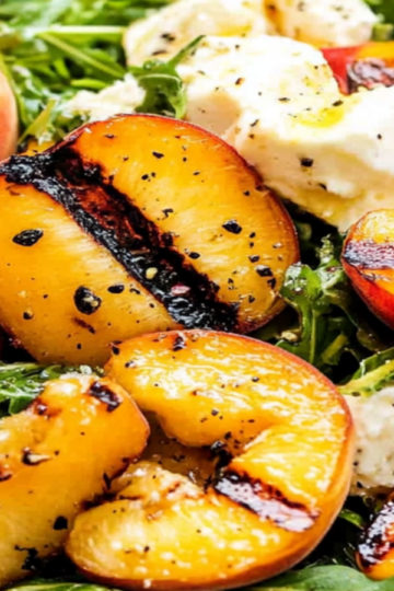 Grilled Peach and Arugula Summer Salad Recipe