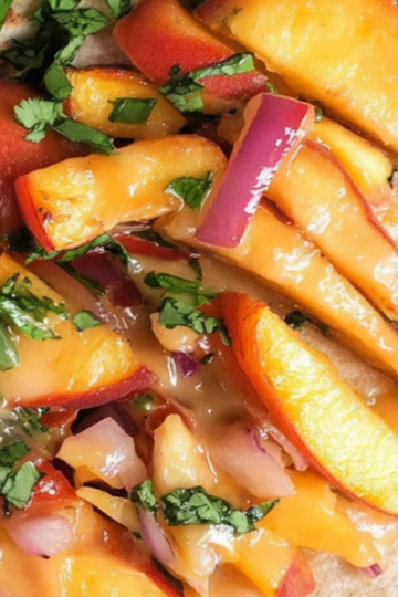 Grilled Peach Quesadillas with Oaxaca Cheese