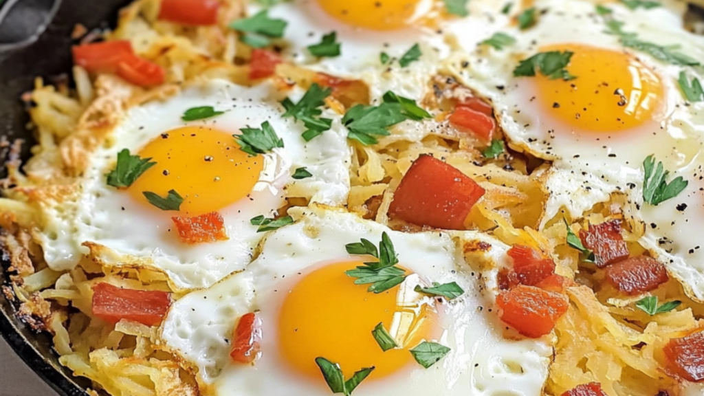 Hash Brown Skillet Brunch with Eggs Recipe