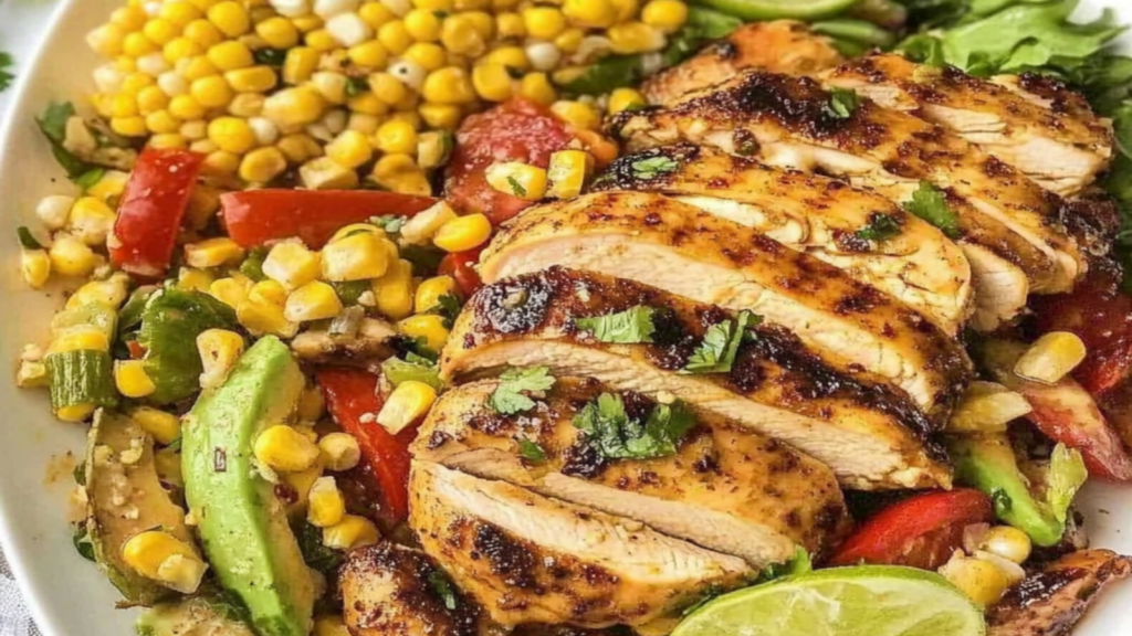 Honey Lime Chicken with Corn Salad Recipe