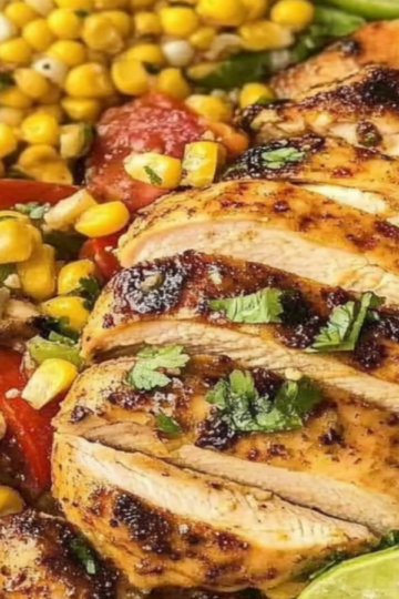 Honey Lime Chicken with Corn Salad Recipe