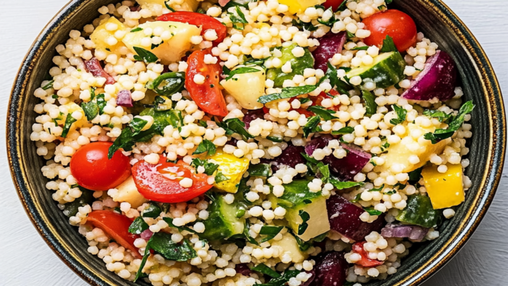 Refreshing Lemon Herb Couscous Summer Salad Recipe