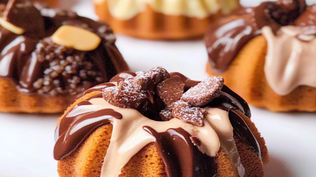 Mini Neapolitan Bundt Cakes Recipe