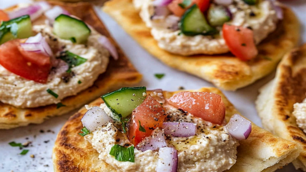 Mini Pita Pockets with Hummus: Healthy Snack