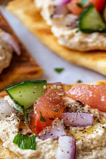 Mini Pita Pockets with Hummus: Healthy Snack