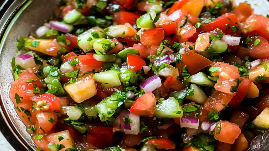 Refreshing Pico de Gallo with Peach and Tomato Recipe