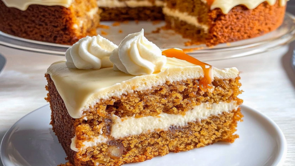 Pumpkin Spice Cake Bars with White Chocolate Chips
