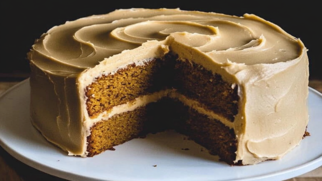 Pumpkin Spice Cake with Brown Butter Icing