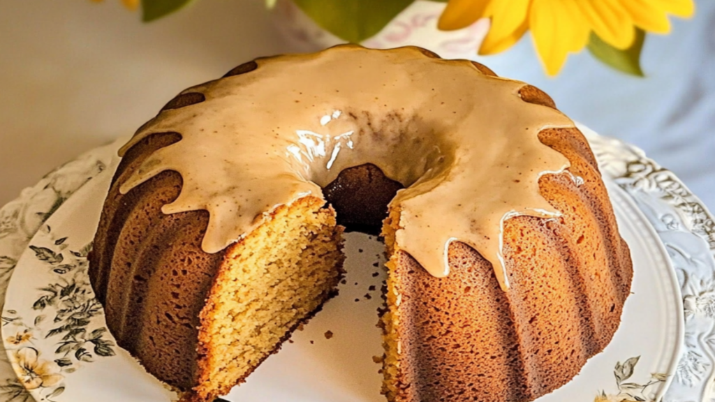 Pumpkin Spice Cake with Orange Zest Glaze