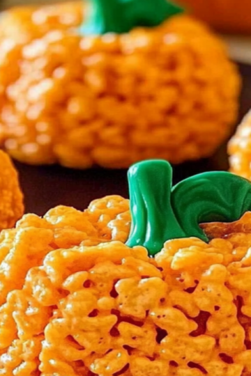 Rice Krispie Treat Pumpkins for Fall Fun