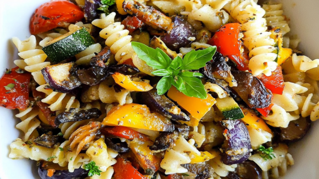 Vibrant Roasted Veggie Pasta Summer Salad Recipe