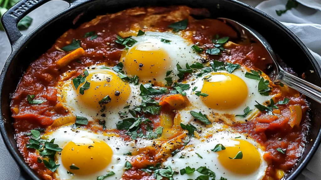 Shakshuka Brunch with Crusty Bread Recipe