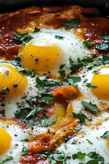 Shakshuka Brunch with Crusty Bread Recipe