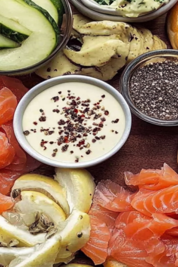 Smoked Salmon Bagel Brunch Board Recipe