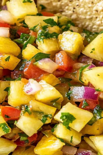 Spicy Pineapple Salsa with Chips Recipe