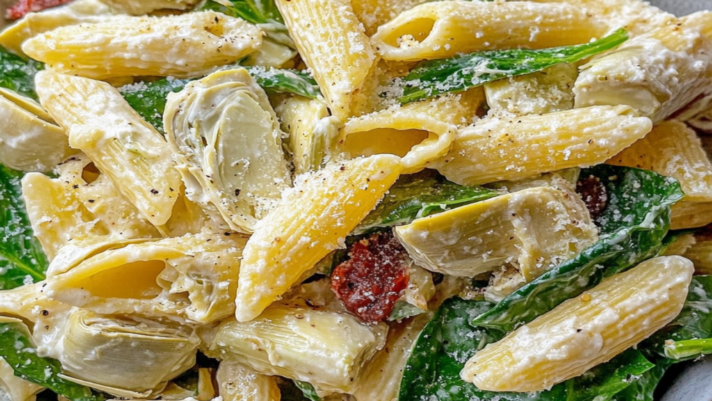 Spinach and Artichoke Pasta Salad Recipe