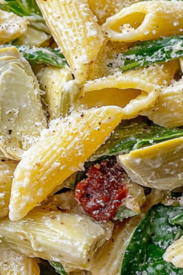 Spinach and Artichoke Pasta Salad Recipe