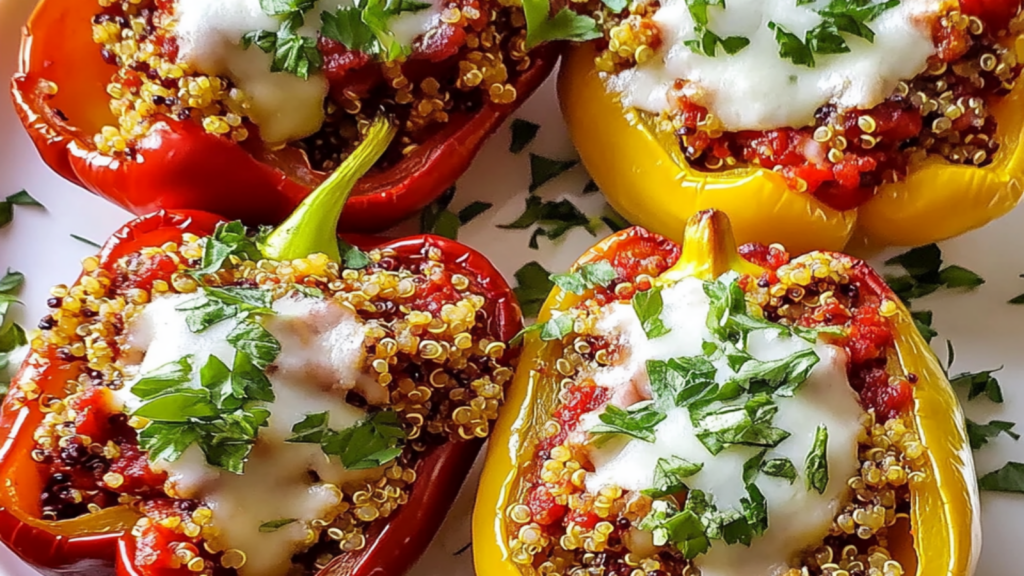 Stuffed Bell Peppers with Quinoa - Fuel Up!