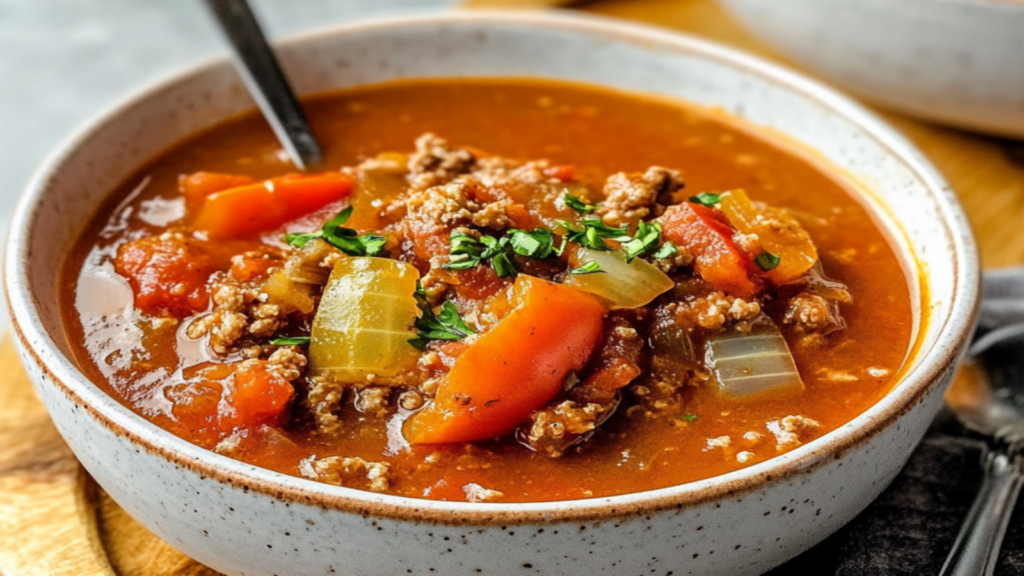 Cozy Stuffed Pepper Soup Recipe for Chilly Nights