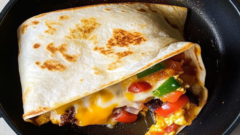 Tortilla Breakfast Wrap Camping Meal Recipe